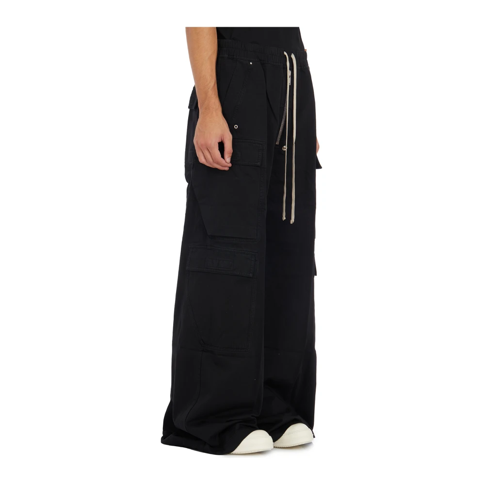 Rick Owens Cargo Jumbo Zwarte Broek Black Dames