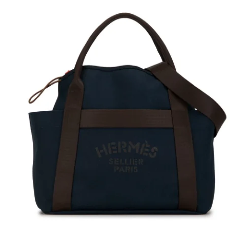 Hermès Vintage Pre-owned Fabric shoulder-bags Black Dames