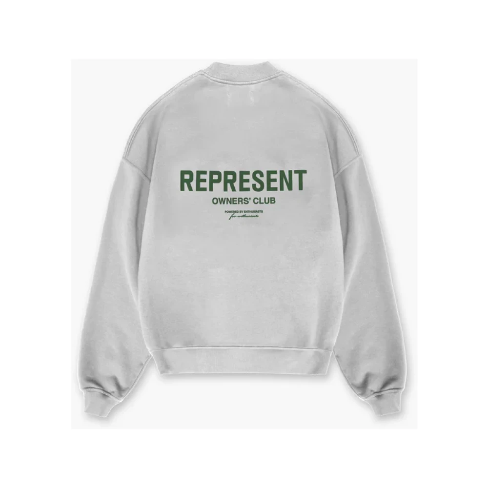 Represent Ash Grey Oversized Sweater Gray Heren