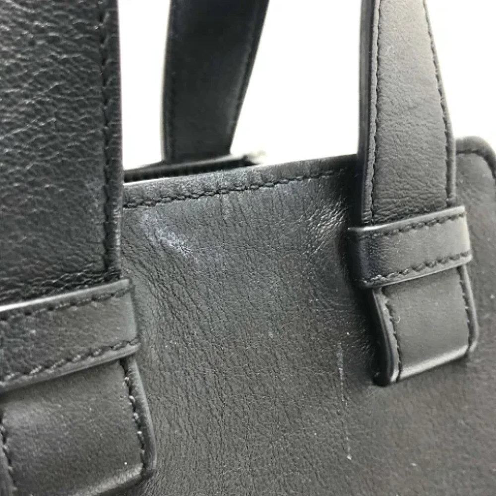 Loewe Pre-owned Leather handbags Black Dames