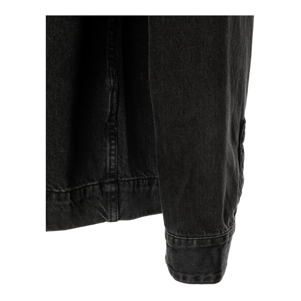 Jacquemus Denim Kent Kraag Shirt Gray Heren