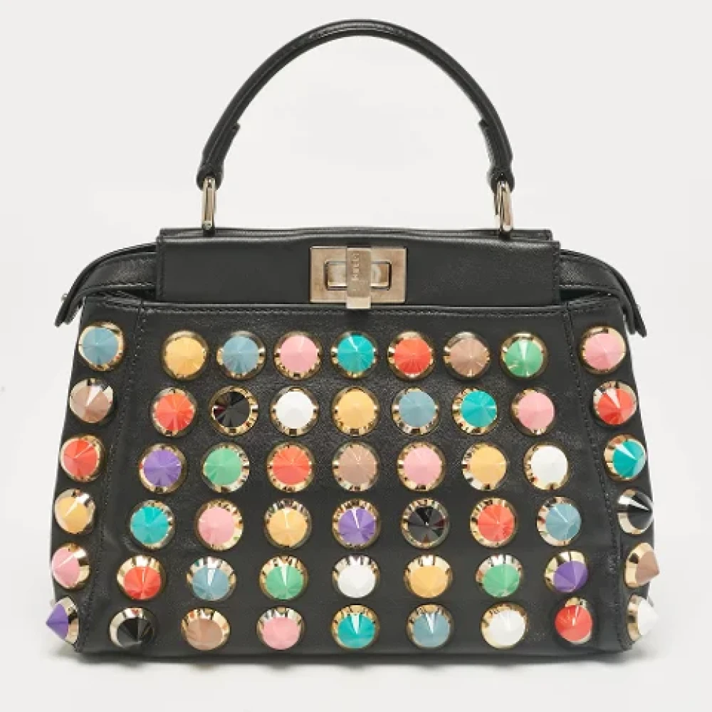 Fendi Vintage Pre-owned Leather handbags Black Dames