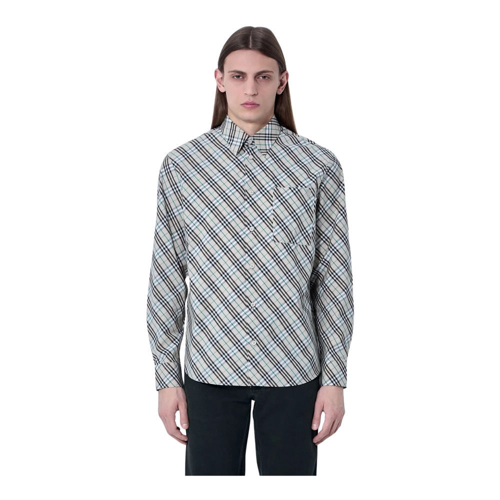 Burberry Hombre Multicolor - Camisa A Cuadros Clásica - Shirts - S - Camisa A Cuadros Clásica
