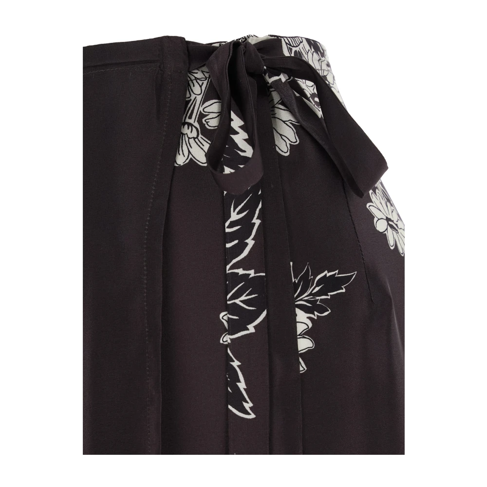 P.a.r.o.s.h. Bloemenzijden rok met zijdelingse sluiting Multicolor Dames