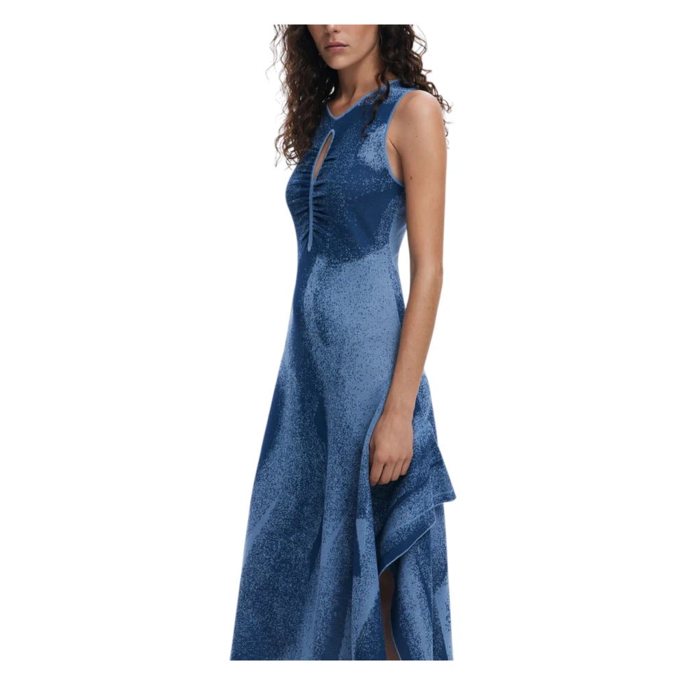 Desigual Lente Zomer Dames Lange Jurkencollectie Blue Dames