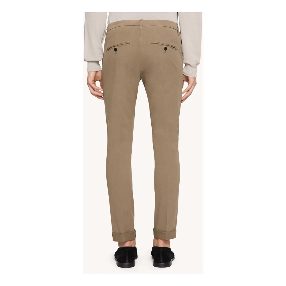 Dondup Slim Fit Katoenen Chino Brown Heren
