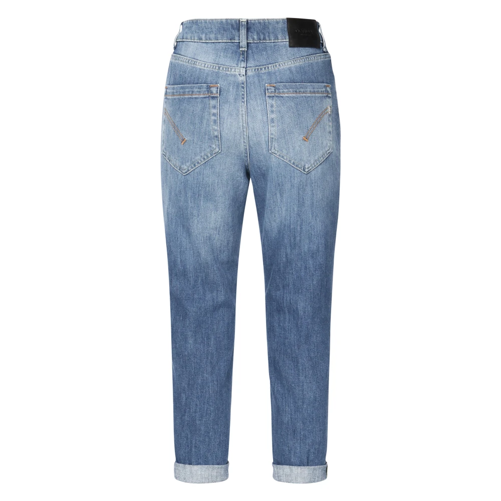 Dondup Blauwe Losse Pasvorm Enkel Jeans Blue Dames