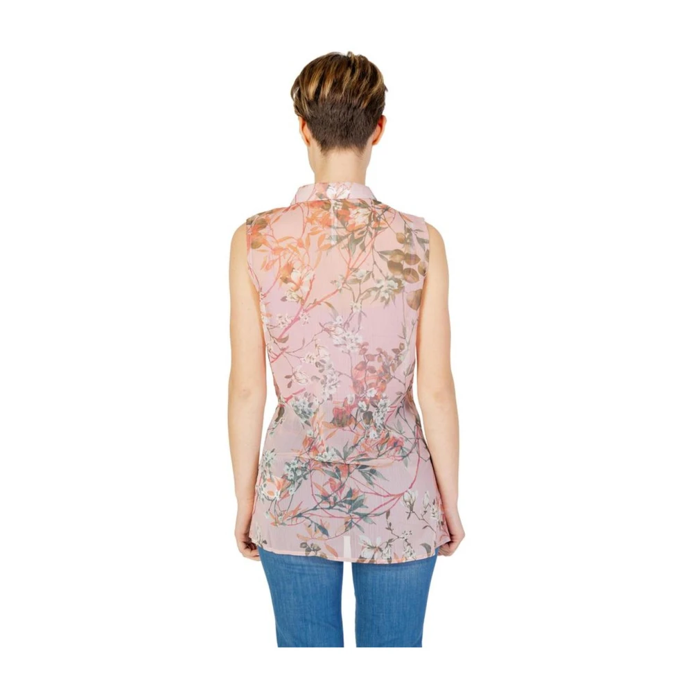 Guess Bloemen mouwloze blouse Multicolor Dames