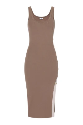Slim Knit Midi Dress