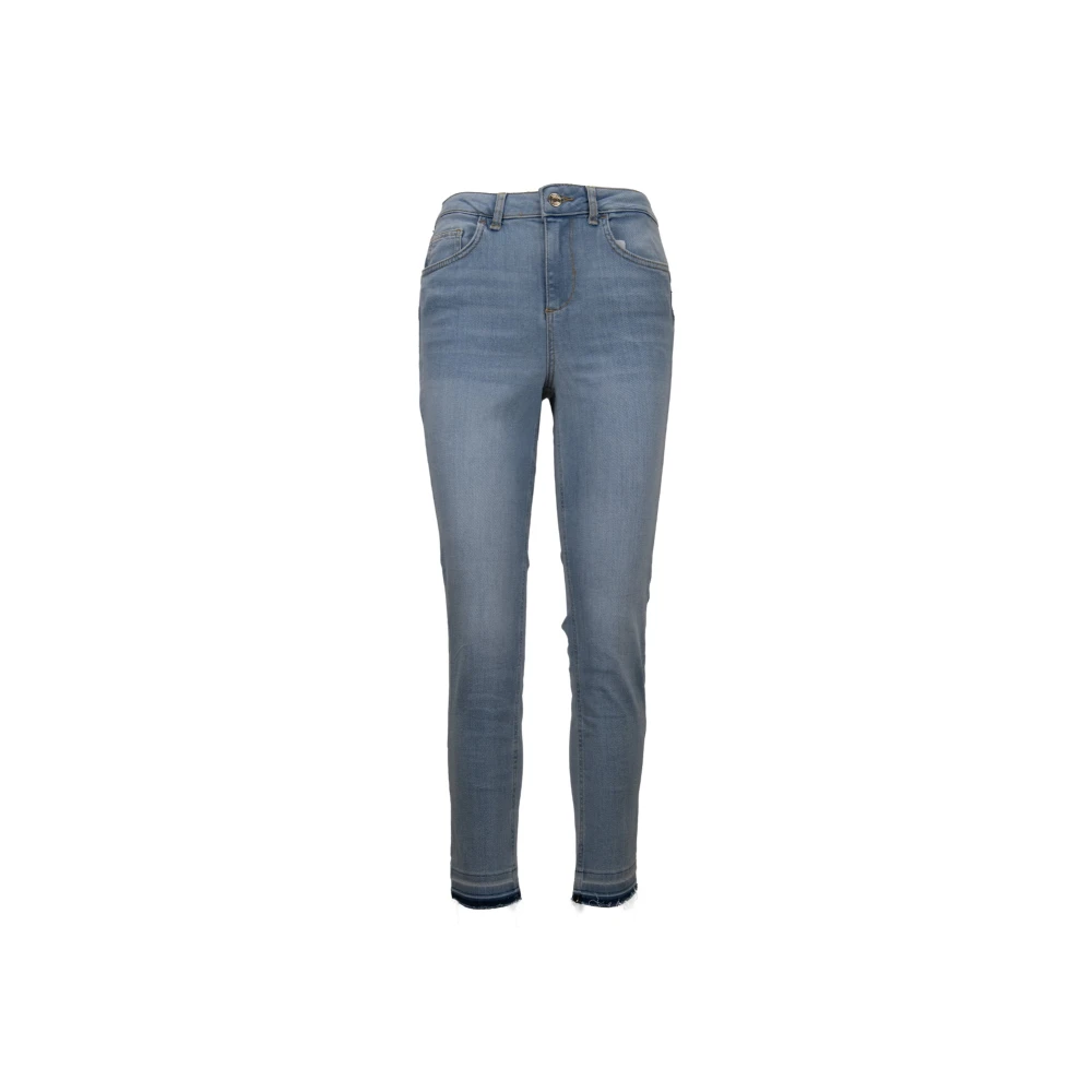 Liu Jo Dames Rits Knoop Jeans Blue Dames