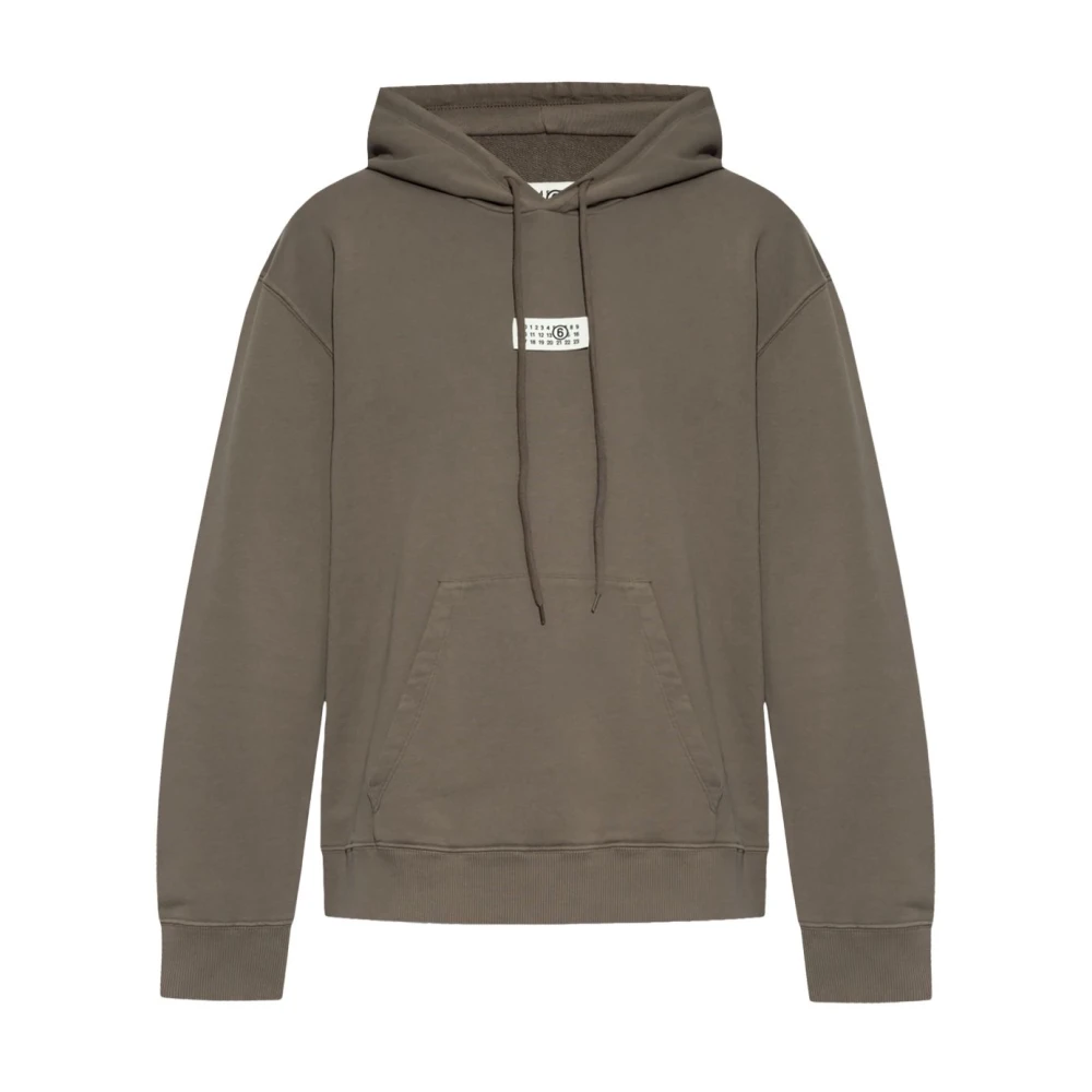 MM6 Maison Margiela Bruine Sweatshirt Ss25 Brown Heren