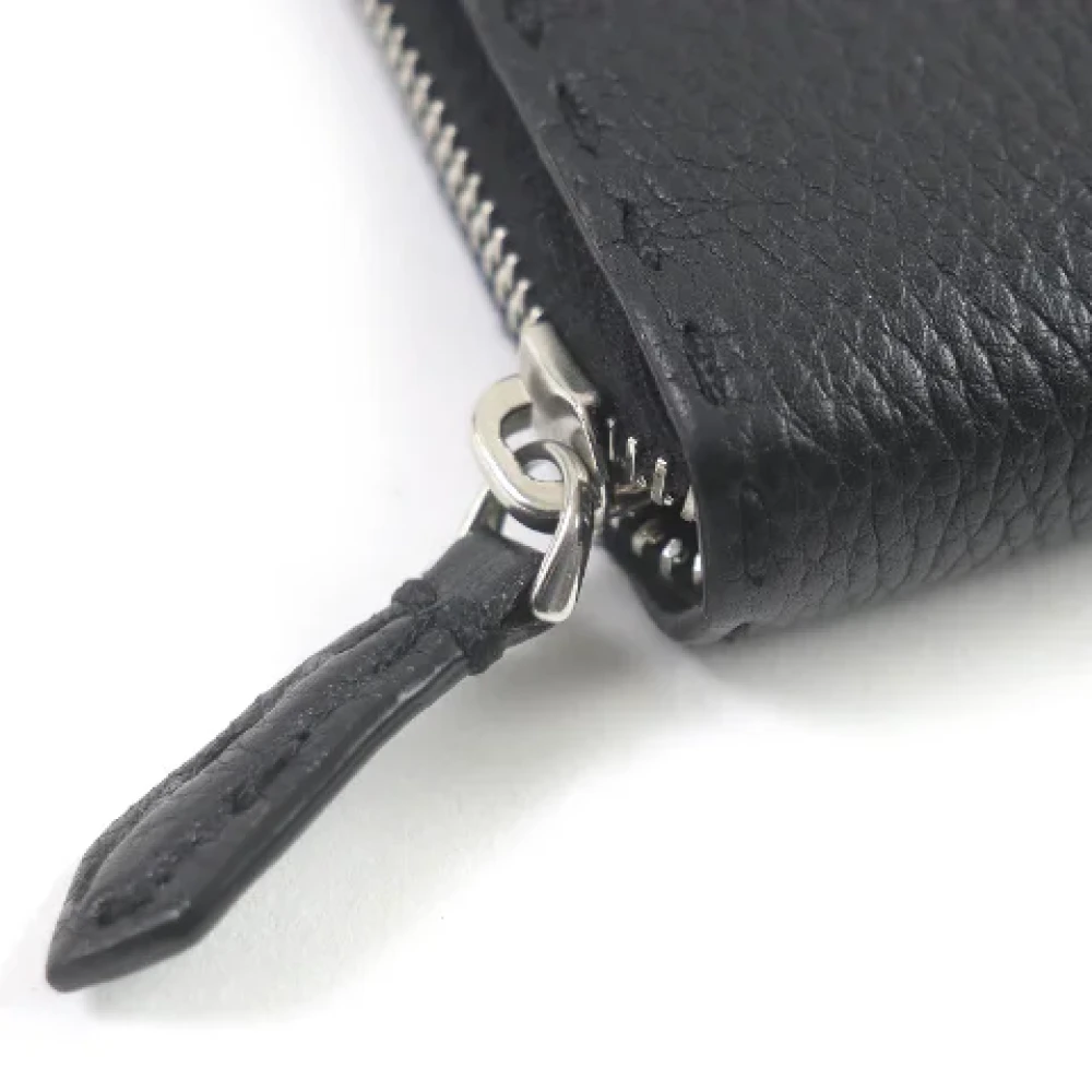 Fendi Vintage Pre-owned Leather wallets Black Heren