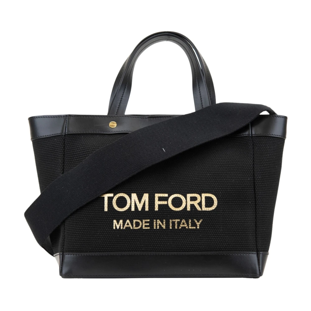 Tom Ford Women's Black Shoulder Bag Automatic Button