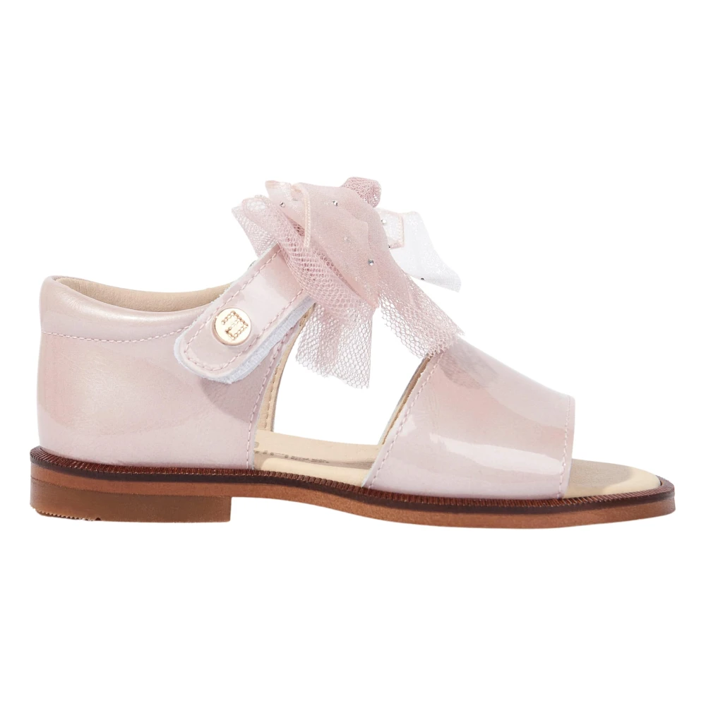 Andanines Women's Pink Bow Sandals