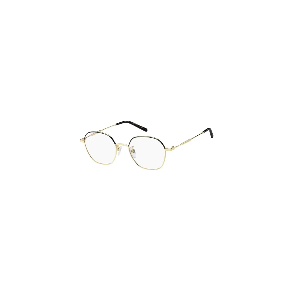 Marc Jacobs Gouden Metalen Frame Bril Yellow Dames