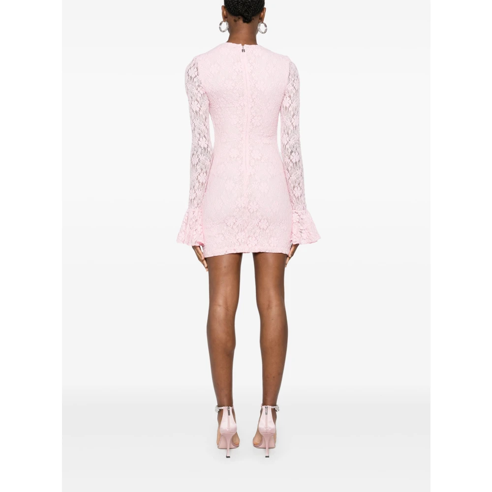 Rotate Birger Christensen Roze Rotate Jurk met Verborgen Sluiting Pink Dames