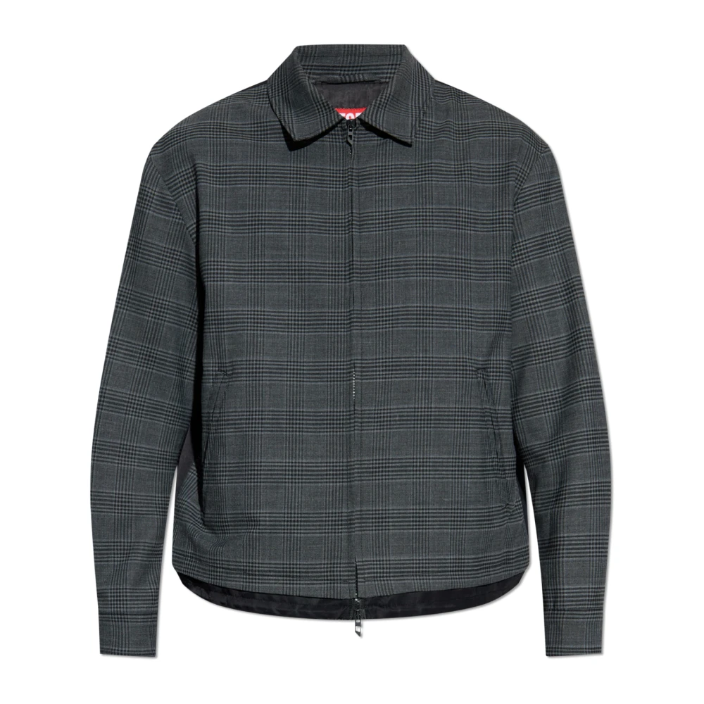 Diesel Mannelijk Grijs Jassen Heren, 2XL, Satijn, Jas J-Ting