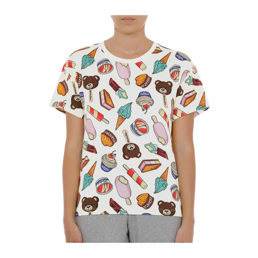 Moschino Women's Multicolor T-Shirts, S, Icecream Gelato Swimsuit