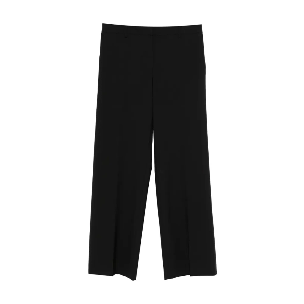 Pt Torino Women's Black Wide Trousers, M, Francoise Trousers