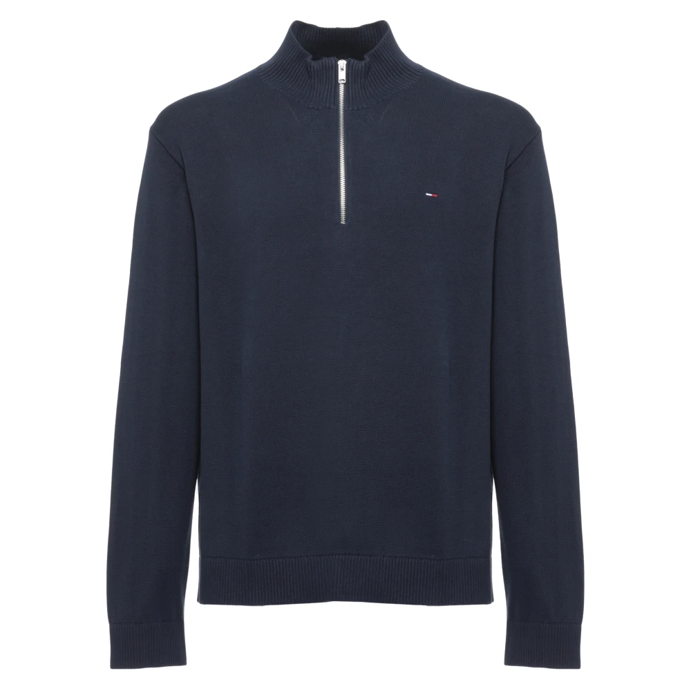 Tommy Jeans Herren Dunkelblau Tommy Hilfiger Troyer, Blau, Gr. Xl - Bild 3