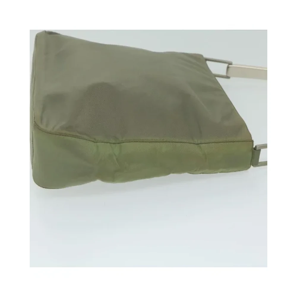 Prada Vintage Pre-owned Nylon prada-bags Green Dames