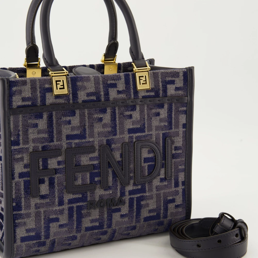 Fendi Sunshine Shopper Blue Dames