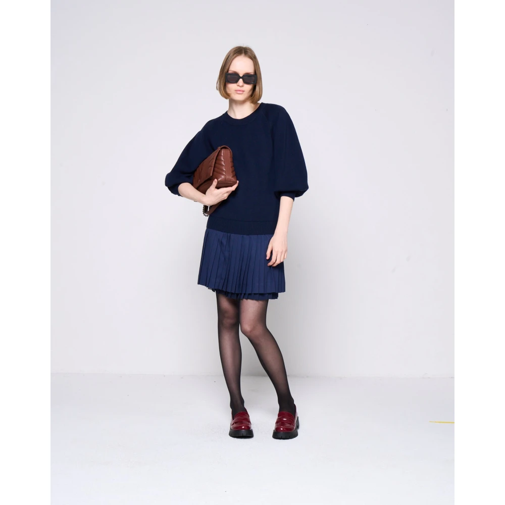 Silvian Heach Korte gecombineerde jurk met minirok Blue Dames