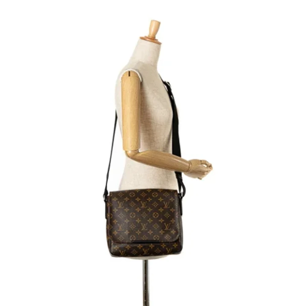 Louis Vuitton Vintage Pre-owned Canvas shoulder-bags Brown Dames