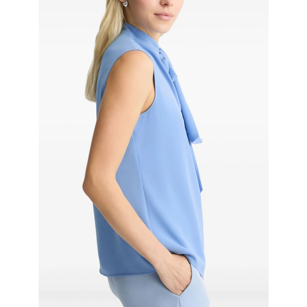 Liu Jo Blauwe Charme Hoge Hals Top Blue Dames