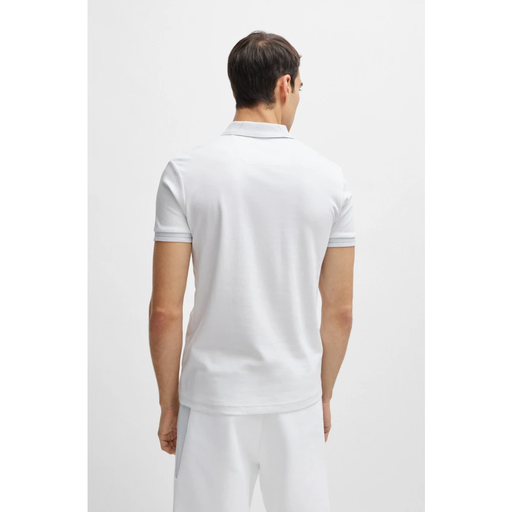 Boss Slim Fit Polo Shirt White Heren