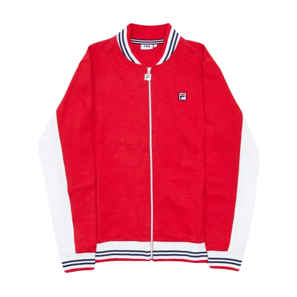 Fila Zip-Up Sweatshirt Katoen-Polyester Mix Red Heren
