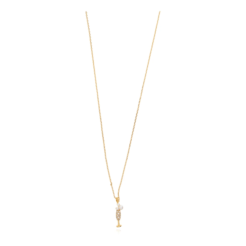 Kate Spade, Accessoires , Dames, Geel, ONE Size, Gifting Here's To You Pendant