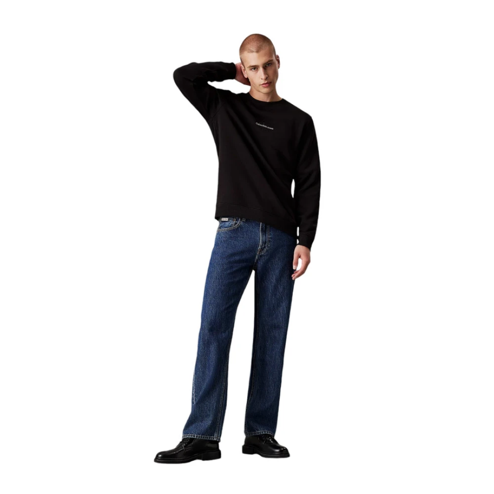 Calvin Klein Jeans Crew Neck Sweatshirt Black Heren