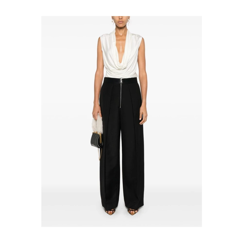 Khaite Zwarte Marine Pant Broek Black Dames