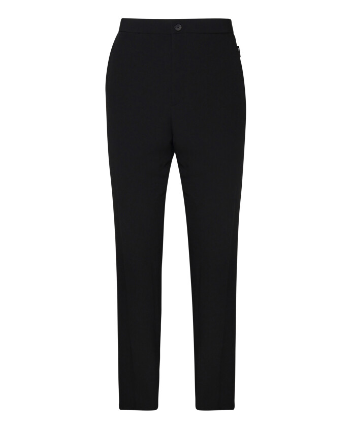pantalon-en-melange-de-coton-marron-fonce