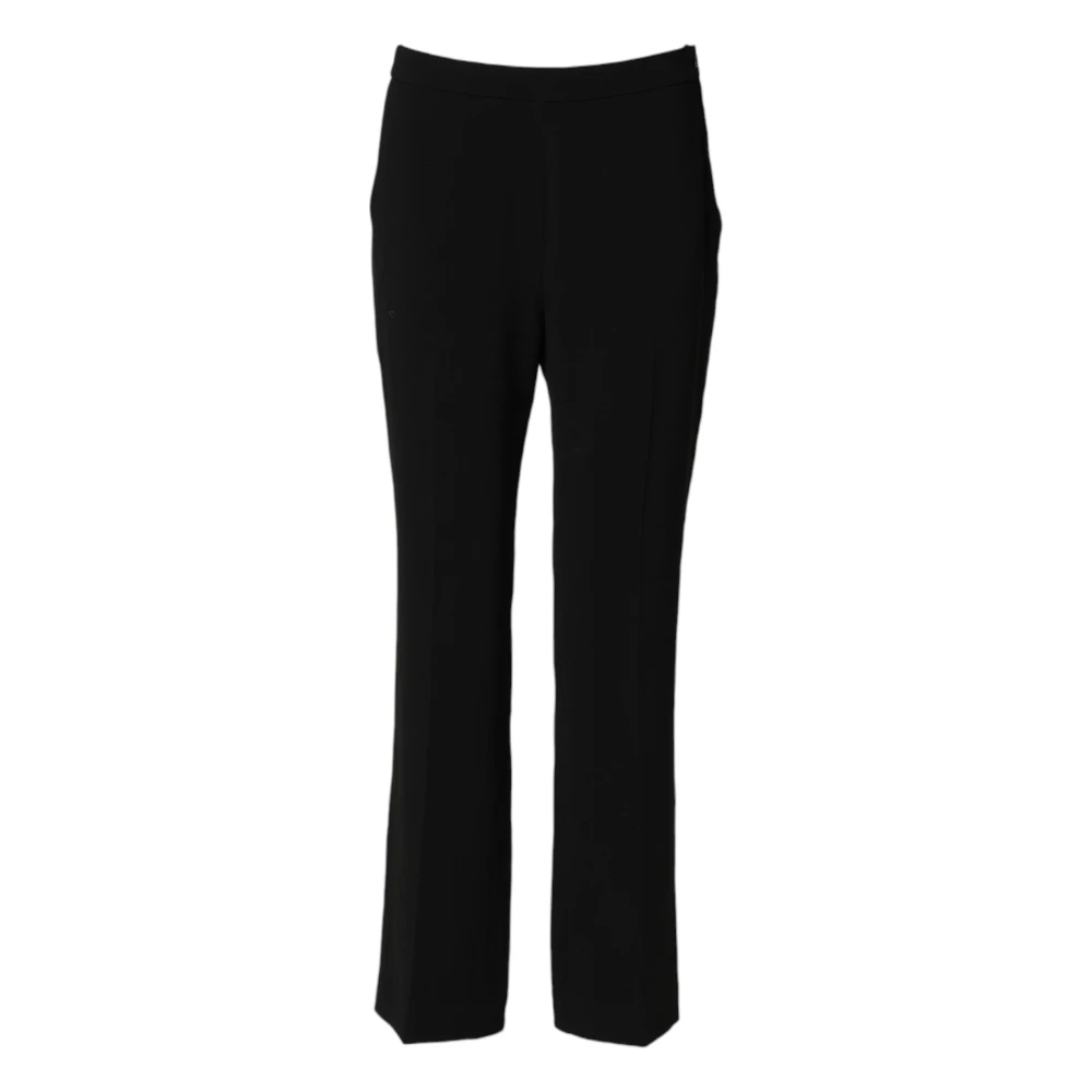 Aspesi Women's Black Straight Trousers, M, Chino Trousers