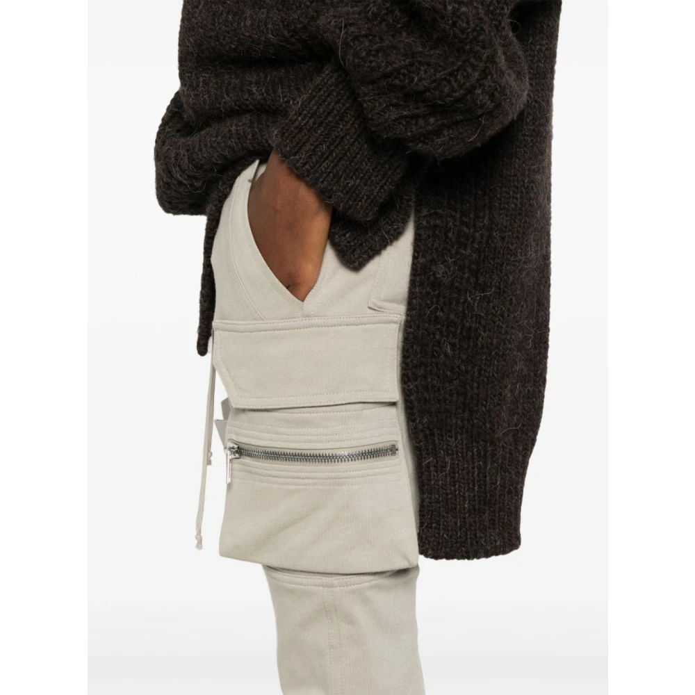 Rick Owens Elastische Broeken met Zakken Gray Dames