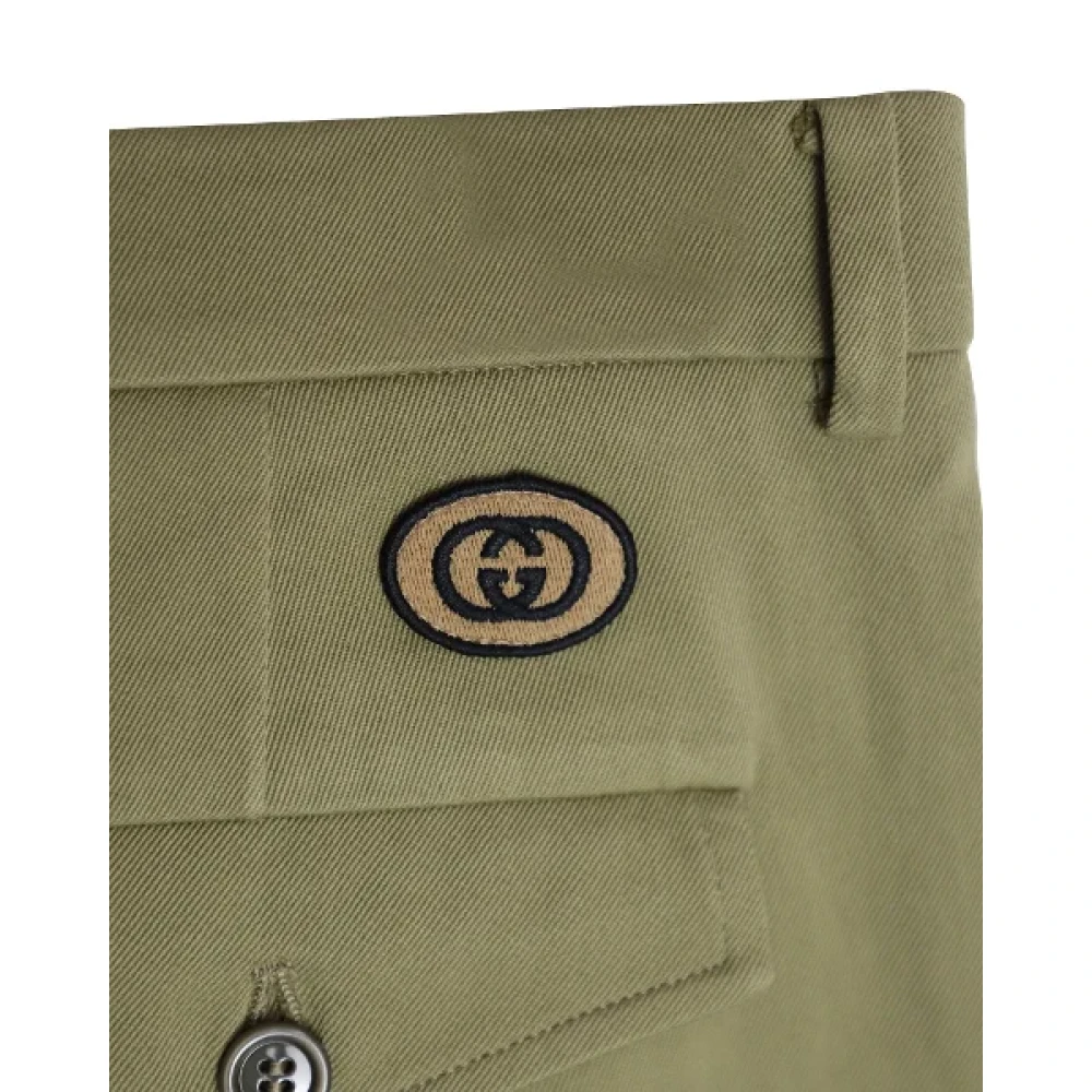 Gucci Vintage Pre-owned Cotton bottoms Green Heren