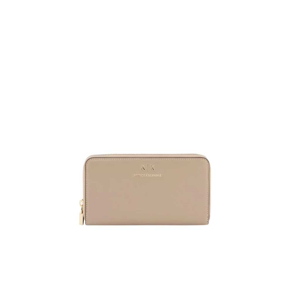 Armani Exchange Women's Beige Wallets & Cardholders, One Size, Mini Bag
