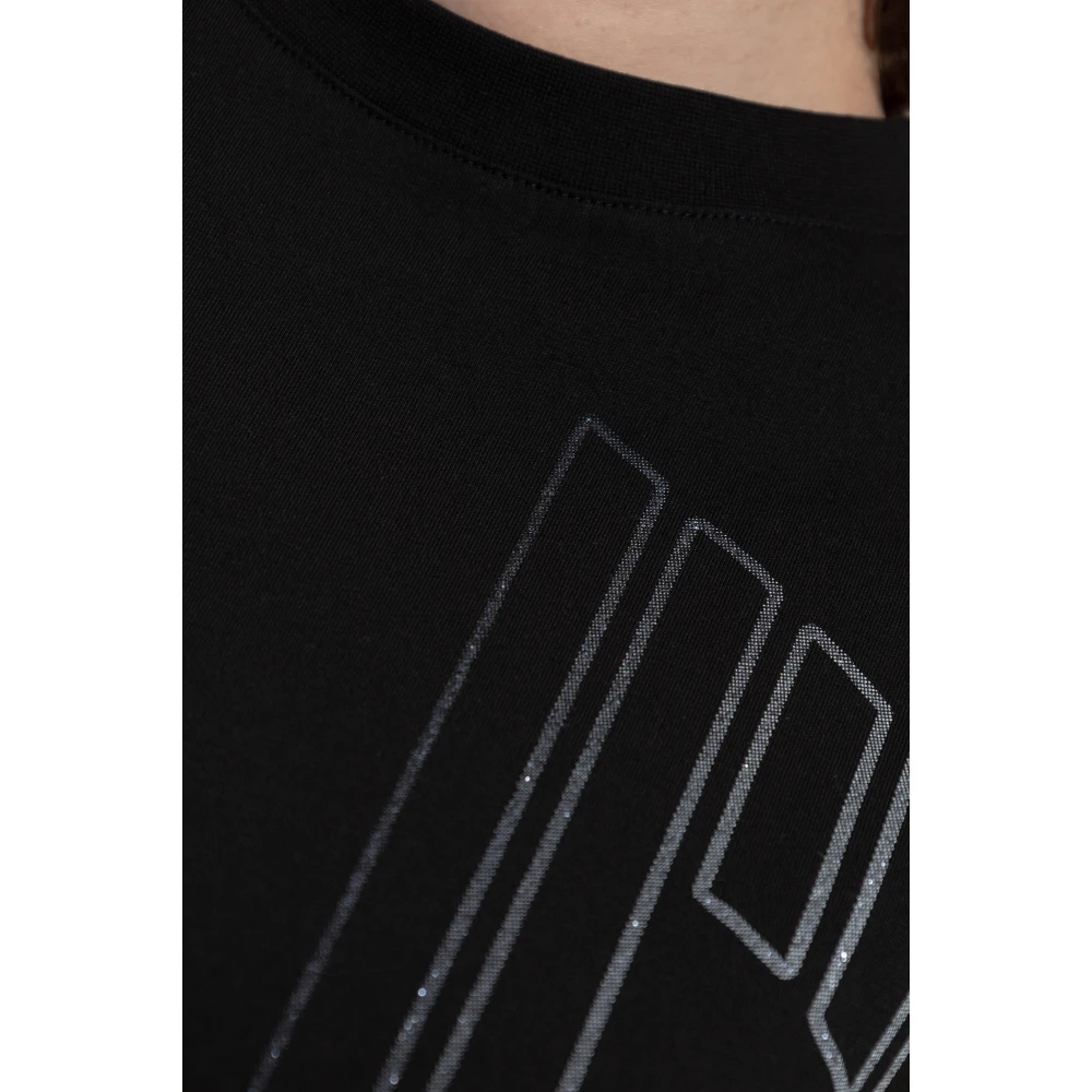 Emporio Armani EA7 T-shirt met print Black Dames