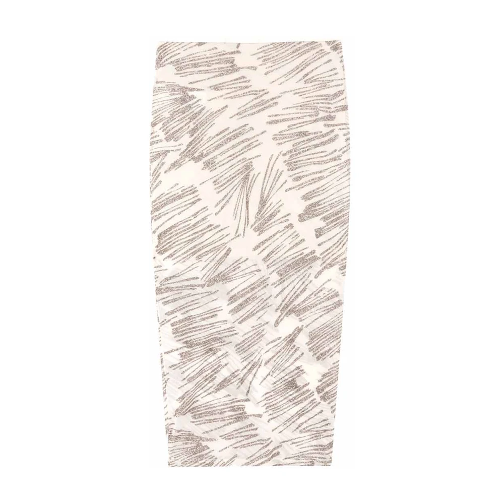 Pinko Glitter tule potloodrok Beige Dames