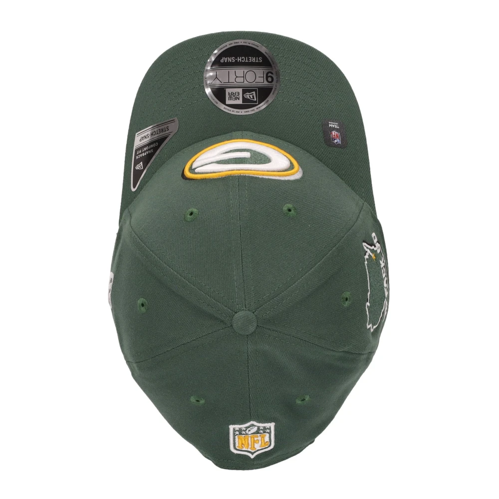 new era Gebogen klep hoed NFL Draft Green Bay Packers Green Unisex
