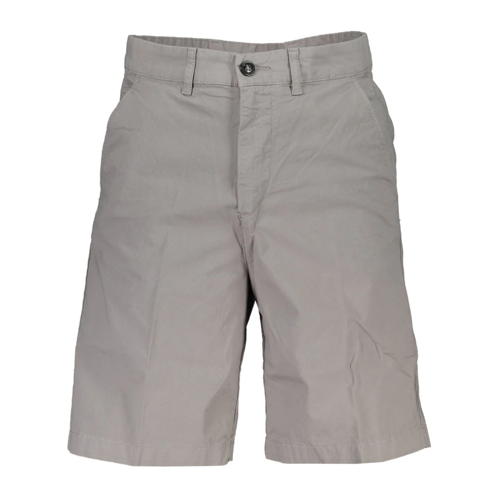North Sails Heren Grijze Bermuda Shorts Regular Fit Gray Heren