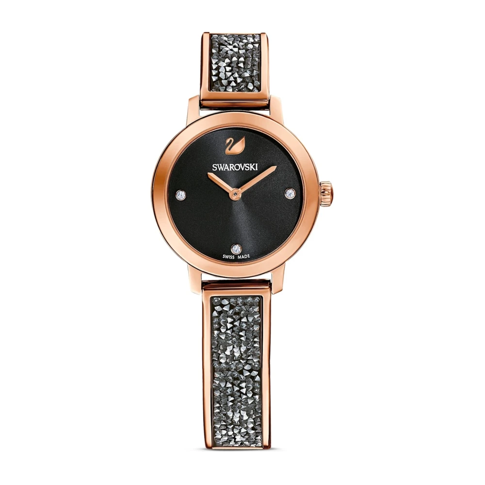 Swarovski Women's Pink Watches, One Size, Cosmic Rock Black Rosegold Watch