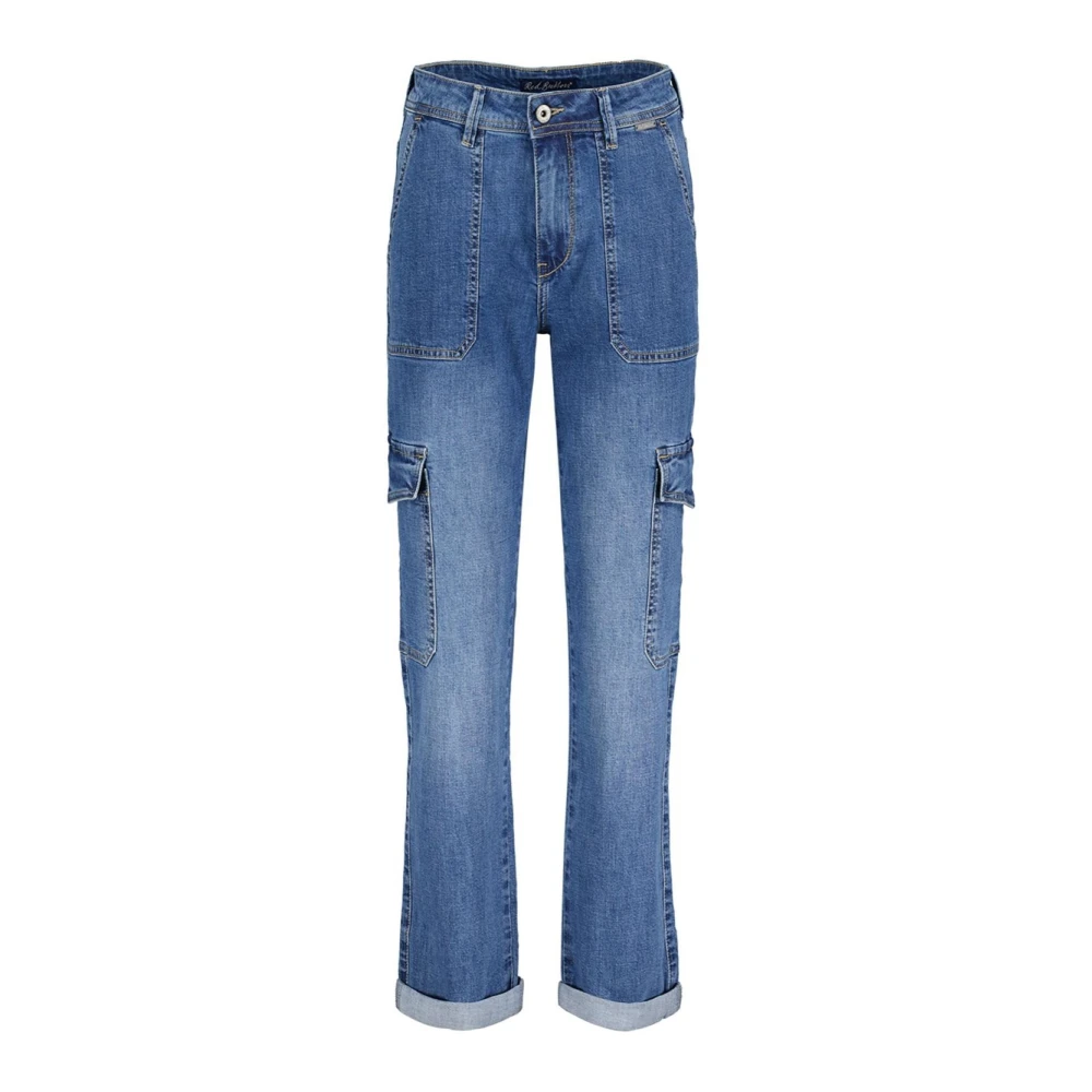 Red Button Cargo denim jeans met steenwassing Blue Dames