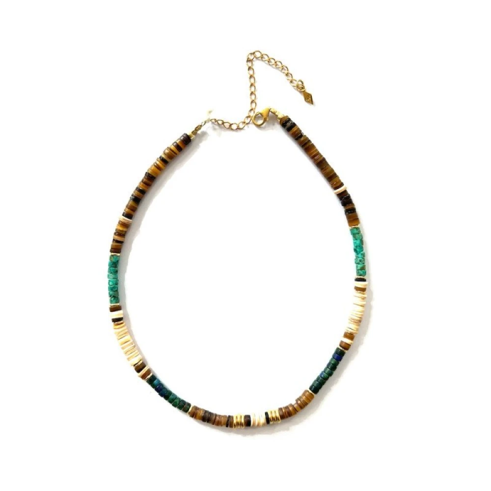 Gachon Pothier Diego Surfer Halsband med Halvädelstenar Multicolor, Dam