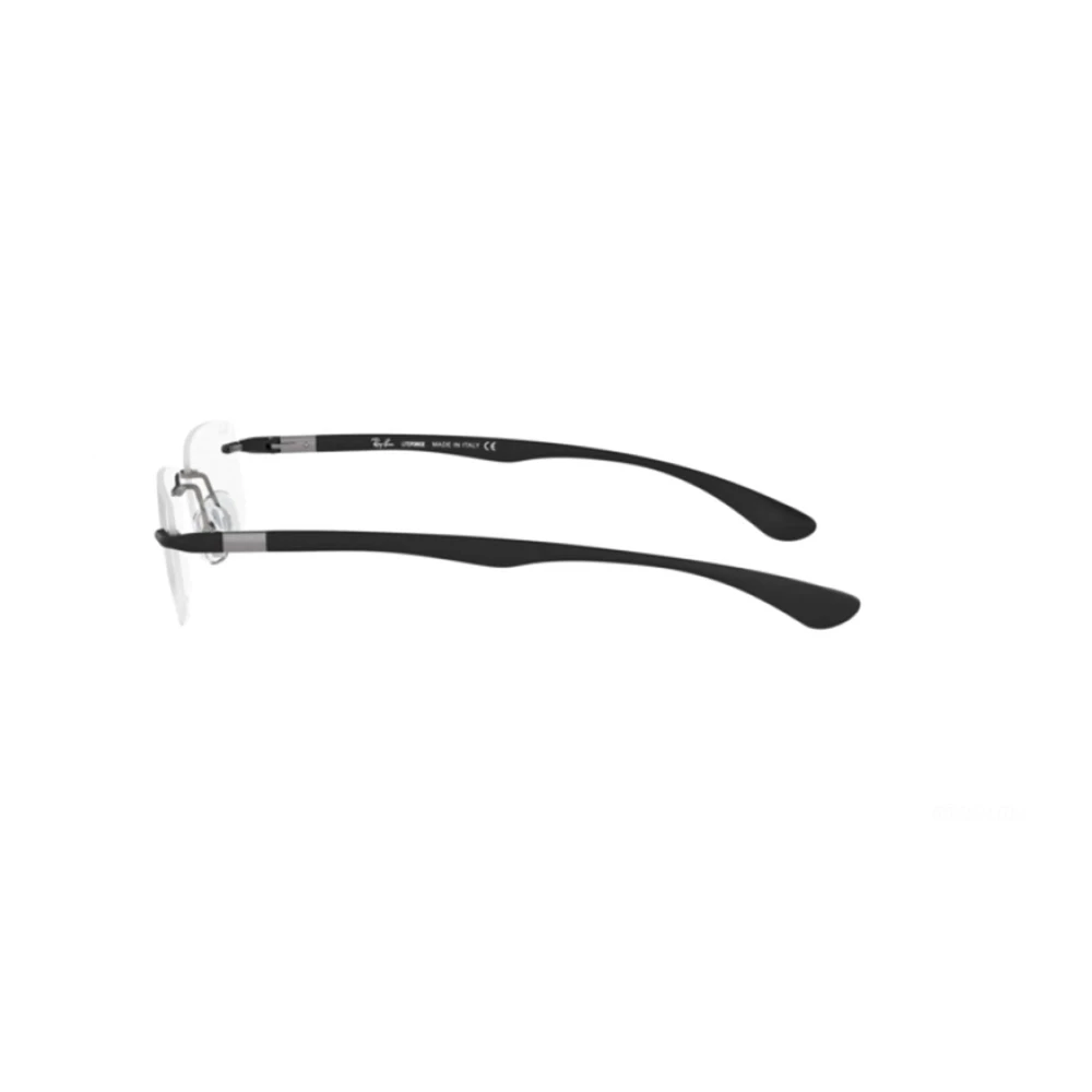 Ray-Ban Rechthoekige Brillen met Titanium Frame Gray Unisex