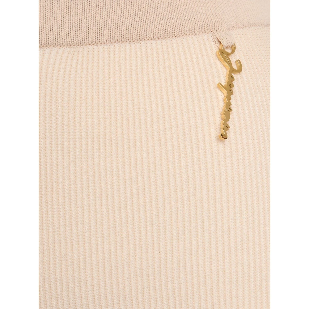 Jacquemus Gemengde Stof Pralù Shorts Beige Dames