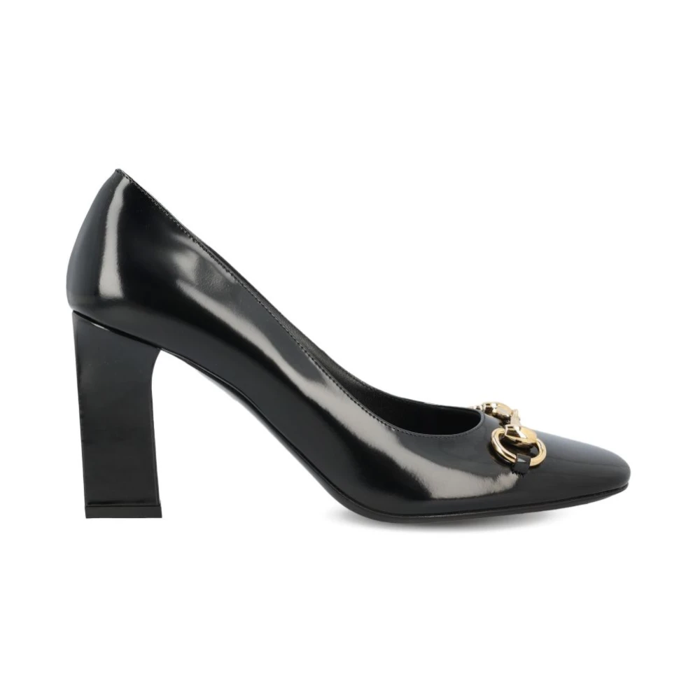 Gucci Women's Black Pumps, 6 Uk, Signora Leather Décolleté