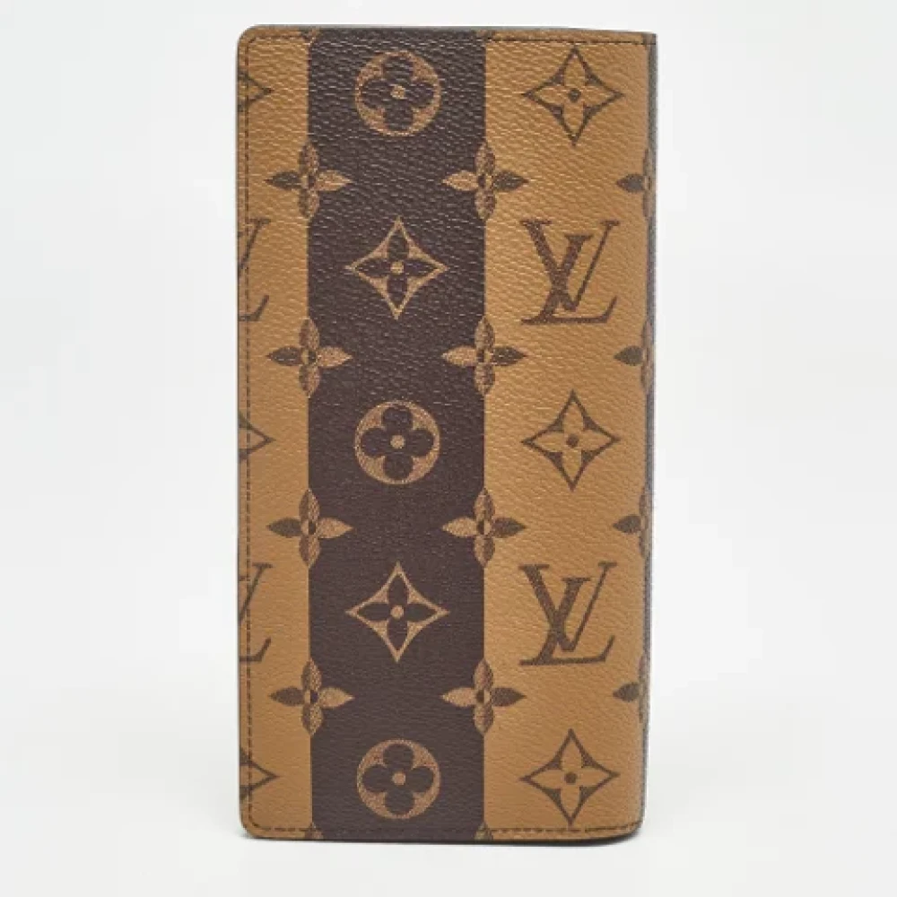 Louis Vuitton Vintage Pre-owned Canvas wallets Brown Heren